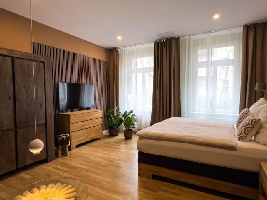 Exklusives Apartment Zoo Leipzig Bagian luar foto