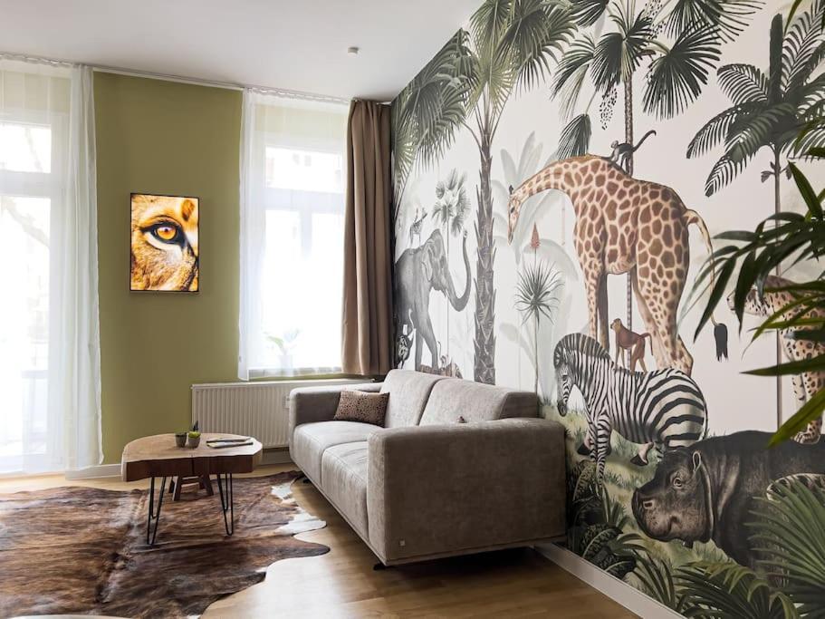 Exklusives Apartment Zoo Leipzig Bagian luar foto